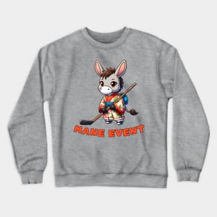 Ice hockey donkey Crewneck Sweatshirt